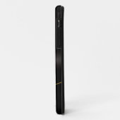 Coques Case-Mate iPhone Accent noir en acier inoxydable (Dos/Gauche)