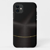 Coques Case-Mate iPhone Accent noir en acier inoxydable (Dos)