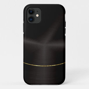 Case-Mate iPhone Case Accent noir en acier inoxydable