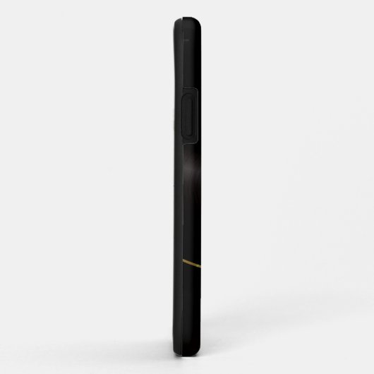 Coques Case-Mate iPhone Accent noir en acier inoxydable (Dos/Droite)