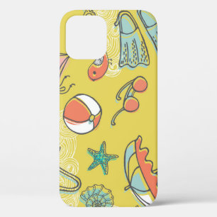 Case-Mate iPhone Case Accessoires de plage : Motif sans couture en été.