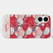 Coques Case-Mate iPhone Accessoires Féminins Élégants Nom de Fleur Rose (Verso (horizontal))