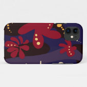 Coques Case-Mate iPhone Accessoires Motifs tendance, violet noir abstrait (Dos (Horizontal))