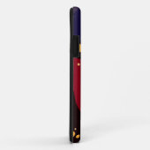 Coques Case-Mate iPhone Accessoires Motifs tendance, violet noir abstrait (Dos/Droite)