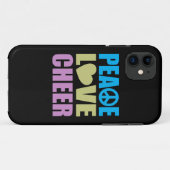 Coques Case-Mate iPhone Acclamation d'amour de paix (Dos (Horizontal))