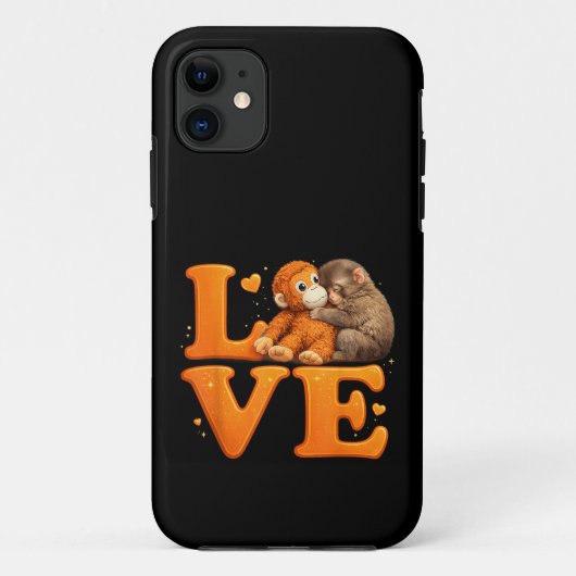 Coques Case-Mate iPhone Accroche-Toi Singe Mignon Bébé Macaque (Dos)