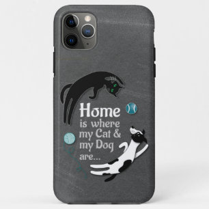 Case-Mate iPhone Case Accueil où sont mon chat et mon chien