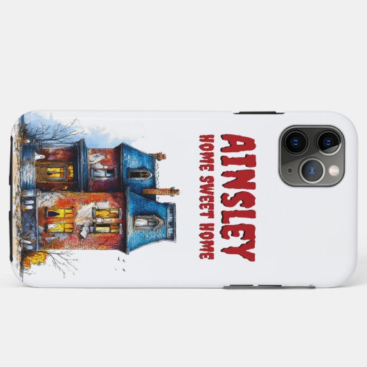 Coques Case-Mate iPhone Accueil Sweet Home Maison hantée Maison gothique É (Dos (Horizontal))