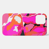 Coques Case-Mate iPhone Acid Vivid Digital Psychedelic Bright Background.  (Verso (horizontal))