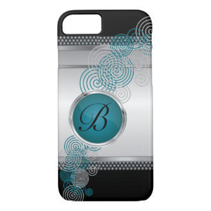 Case-Mate iPhone Case Acier à maille avec argent circulaire et jade sur 