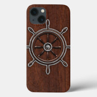 Acier Ancre en acajou marin humide