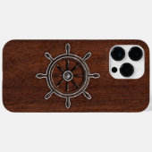 Coques Case-Mate iPhone Acier Ancre en acajou marin humide (Verso (horizontal))