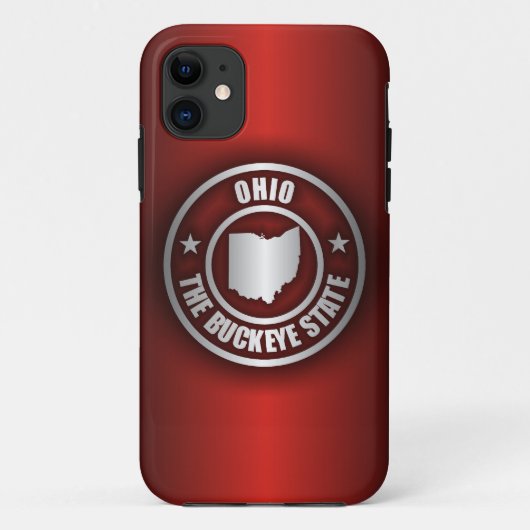 Coques Case-Mate iPhone Acier de l'Ohio (rouge) (Dos)