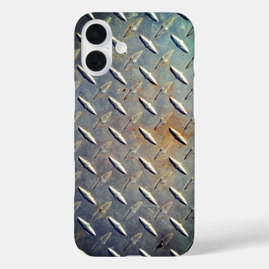 Coques Case-Mate iPhone Acier en tôle diamant rouillé (Verso)