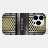 Coques Case-Mate iPhone Acier industriel hommes (Verso (horizontal))
