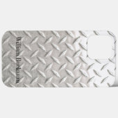 Coques Case-Mate iPhone Acier industriel Nom de la plaque de diamant (Verso (horizontal))