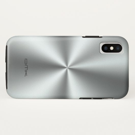 Coques Case-Mate iPhone Acier inoxydable en argent métallique (Dos (Horizontal))