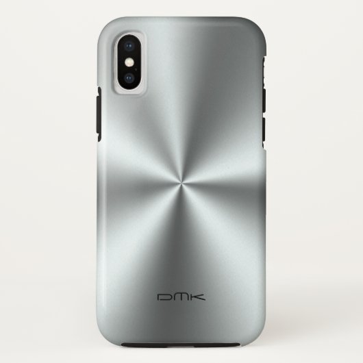Coques Case-Mate iPhone Acier inoxydable en argent métallique (Dos)