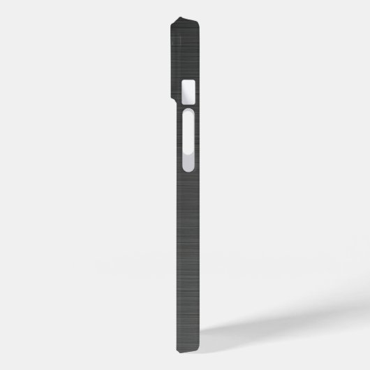 Coques Case-Mate iPhone Acier inoxydable en platine noir en argent Imprime (Verso / Gauche)