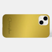 Coques Case-Mate iPhone Acier inoxydable en titane en or Imprimer 15 (Verso (horizontal))