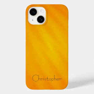 Coque Pour iPhone 14 Acier inoxydable en titane orange Imprimer 15