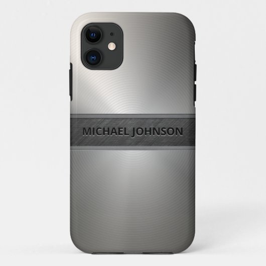 Coques Case-Mate iPhone Acier inoxydable métal moderne (Dos)