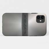 Coques Case-Mate iPhone Acier inoxydable métal moderne (Dos (Horizontal))