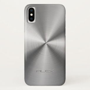 Case-Mate iPhone Case Acier inoxydable métallique brillant