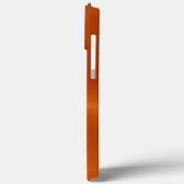 Coques Case-Mate iPhone Acier inoxydable métallisé argent et orange (Verso / Gauche)