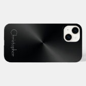 Coques Case-Mate iPhone Acier inoxydable noir platine (Verso (horizontal))