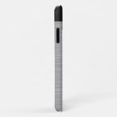 Coques Case-Mate iPhone Acier inoxydable personnalisé et noir de Faux (Dos/Droite)