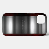 Coques Case-Mate iPhone Acier inoxydable Platine Argent Iphone 15 (Verso (horizontal))