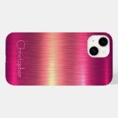 Coques Case-Mate iPhone Acier inoxydable rose et argent en titane Imprimer (Verso (horizontal))