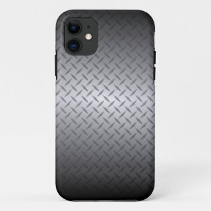 Coque Case-Mate Pour iPhone Acier noir à brillant Fond Arrière - plan