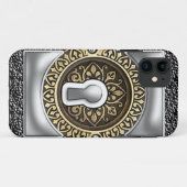 Coques Case-Mate iPhone Acier victorien et trou clé or (Dos (Horizontal))