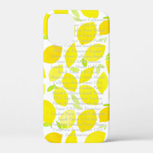 Case-Mate iPhone Case Acitrus motif d'été moderne tendance mignon jaune