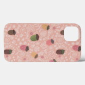 Coques Case-Mate iPhone Acorns rose pâle Automne pastel motif d'automne (Verso (horizontal))