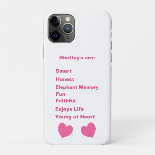 Coques Case-Mate iPhone Acronyme rose Sheffey (Dos)