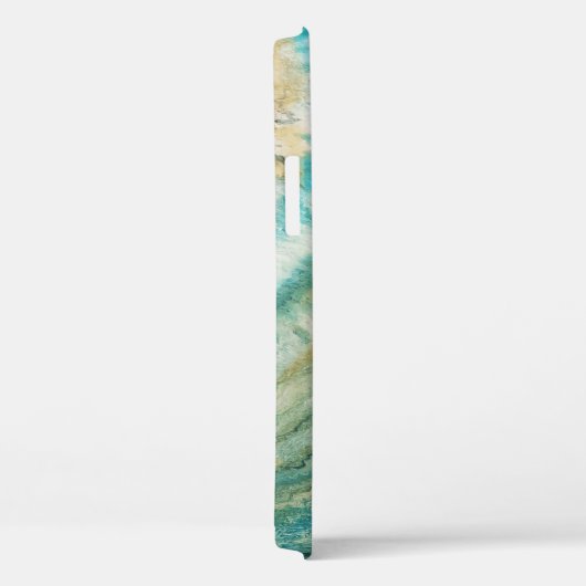 Coques Case-Mate iPhone Acrylique pour abstraite côte turquoise (Verso / Droite)