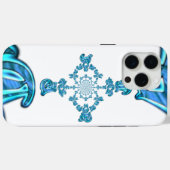 Coques Case-Mate iPhone Action Cyan Turquoise Graffiti Abstrait Imprimer (Verso (horizontal))
