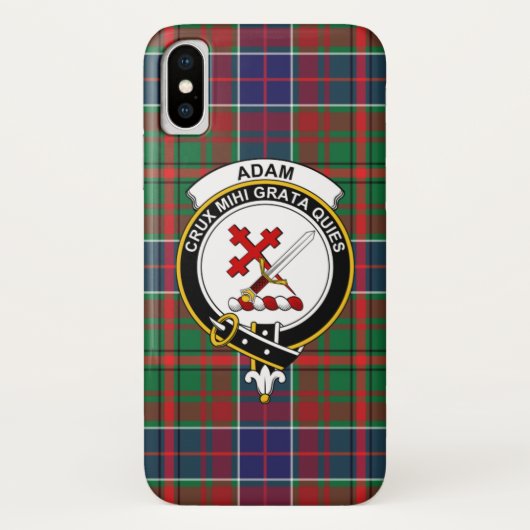 Coques Case-Mate iPhone Adam Ancient Scottish Clan Tartan Téléphone Case (Dos)