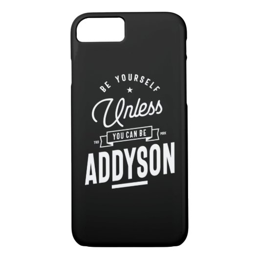 Coques Case-Mate iPhone Addyson Nom personnalisé Anniversaire (Dos)