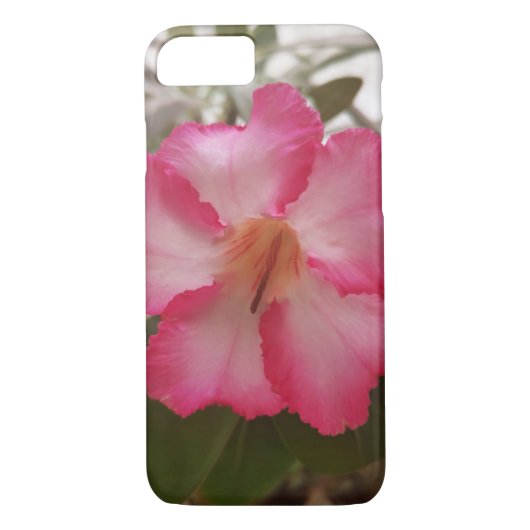 Coques Case-Mate iPhone Adenium rose fleurs blanches fleurs florales natur (Dos)