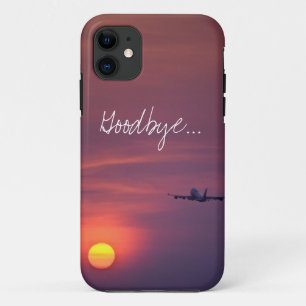 Coque Case-Mate Pour iPhone Adieu couché de soleil avion wanderlust voyageur h