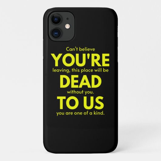 Coques Case-Mate iPhone Adieu sarcastique, Vous êtes mort pour nous, collè (Dos)