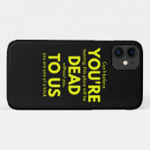 Coques Case-Mate iPhone Adieu sarcastique, Vous êtes mort pour nous, collè (Dos (Horizontal))