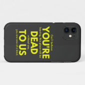 Coques Case-Mate iPhone Adieu sarcastique, Vous êtes mort pour nous, collè (Dos (Horizontal))
