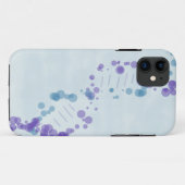 Coques Case-Mate iPhone ADN bleue (Dos (Horizontal))