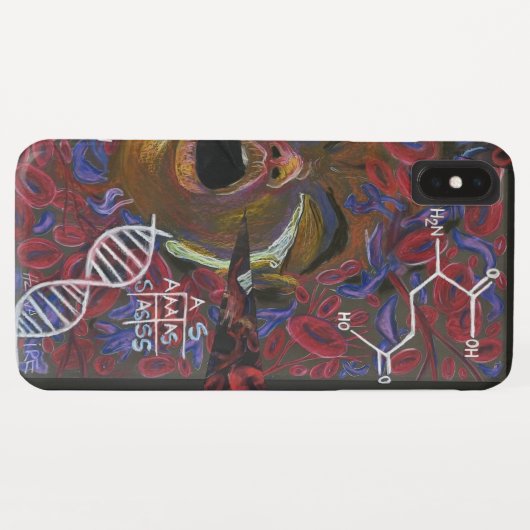 Coques Case-Mate iPhone ADN d'art de la faucille (Dos (Horizontal))