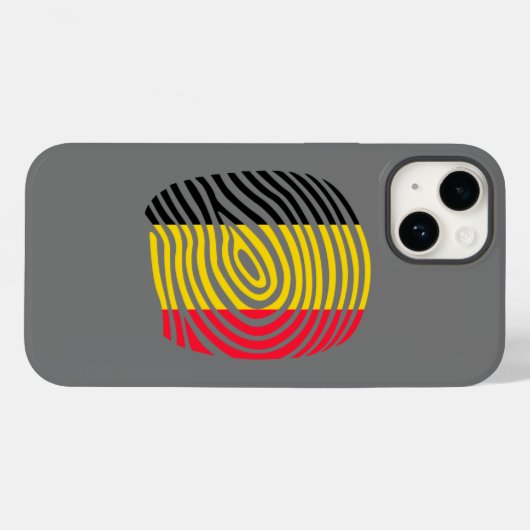 Coques Case-Mate iPhone ADN de Belgique (Verso (horizontal))